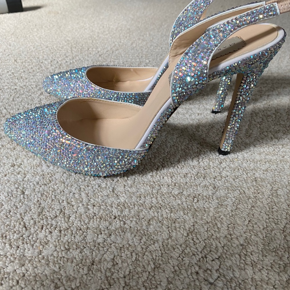 Marc DeFang Rhinestone Heels